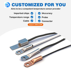 เซ็นเซอร์อุณหภูมิ UL1332-30 100K 3950 NTC -40 ~ + 300ความแม่นยำ1% ด้วยการติดตั้งปลั๊ก3หัววัดพื้นดิน602มม. - Product Image 3