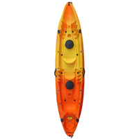 Kayak double WOLANG pour la course aquatique, bateau à coque rigide en plastique pour les loisirs en lac en plein air