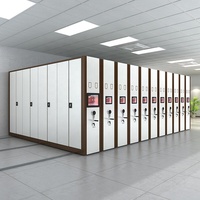 Système de rayonnage mobile compact robuste en acier pour le stockage d'archives de bureau et de bibliothèque – Étagères compactes