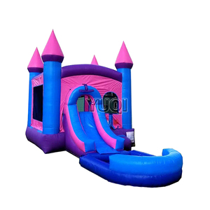 Les châteaux gonflables sautants roses bon marché la combinaison <span class=keywords><strong>de</strong></span> plein air <span class=keywords><strong>de</strong></span> glissière <span class=keywords><strong>de</strong></span> maison <span class=keywords><strong>de</strong></span> rebond pour les enfants - Product Image 2
