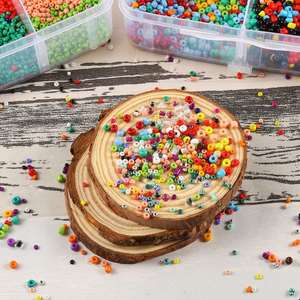 Cuentas de vidrio de <span class=keywords><strong>2</strong></span>-4mm, accesorios de pulsera de 3 capas en caja acrílica, Kit de fabricación de joyas DIY - Product Image 5