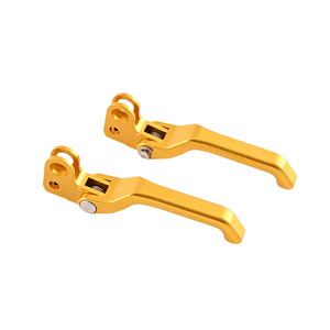 Ensemble de levier d'embrayage en aluminium doré pour moto, pièce de rechange durable usinée CNC, commande de guidon - Product Image 1