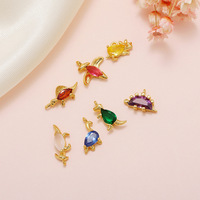 ZUOLA Bijoux Fantaisie Accessoires de Bijouterie DIY Bracelet Collier Pendentif Zircon Breloque Design Dinosaure Cartoon