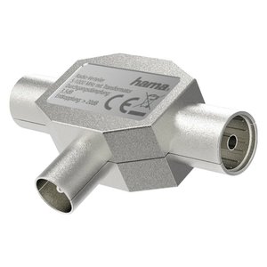 Divisor de Antena Coaxial, Conector Coaxial de 2 Salidas, Metálico 00205237 - Product Image 1