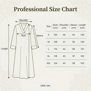 ชุดลำลองสไตล์อิสลามสำหรับผู้หญิง ดีไซน์กระเป๋าหลวมๆ ชุดเดรสยาว สวมใส่สบาย เหมาะสำหรับใส่ที่บ้าน จากผู้ผลิต - Product Image 4