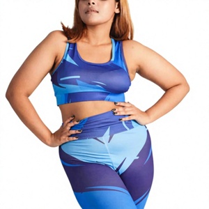Conjunto Deportivo de Yoga de 2 Piezas para Mujer, Leggings y Sujetador Deportivo, Secado Rápido, Transpirable, Elástico, Traje de Entrenamiento, Personalizado con Impresión OEM, Venta al Por Mayor - Product Image 6
