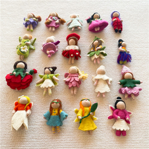 Muñeca de Fieltro Personalizada, Muñecas Miniatura Hechas a Mano, Adorno Colgante, Set de Hadas, Mini Bailarina 2441801, Muñeca de Fieltro Inspirada en Waldorf 244 - Product Image 2