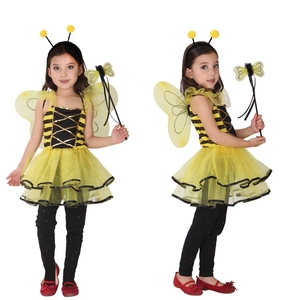 Disfraz <span class=keywords><strong>de</strong></span> Halloween Carnival Fancy Party Girl Cosplay Beautiful Travieso Little Bee Performance Costume - Product Image 1