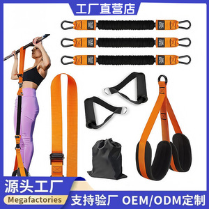 Set de Bandas de Resistencia para Ejercicios de Fuerza, 75 Libras/34 Kg, Cuerda Elástica para Entrenamiento de Cuerpo Completo en Interiores - Product Image 5