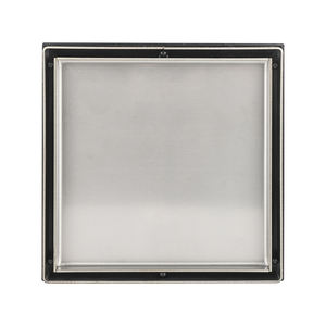 مصرف أرضي للبلاط مع قاعدة بلاستيكية من الفولاذ المقاوم للصدأ غطاء صرف مربع للبيع من المصنع مباشرة - Product Image 3