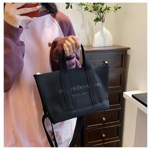 Versión coreana impresa personalizada con letras del bolso de hombro Bolso de mano de gran capacidad para axilas Trabajo de mujer Uso diario - Product Image 6
