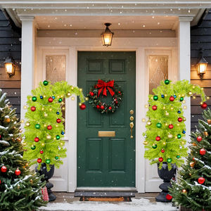 Árbol de Navidad Decorativo de 90 cm con Cabeza Inclinada para Jardín, Árbol de Navidad de PVC con Cuello Torcido - Product Image 2