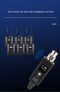 Receptor <span class=keywords><strong>de</strong></span> transmisión <span class=keywords><strong>de</strong></span> micrófono portátil UHF Sistema <span class=keywords><strong>de</strong></span> monitor inalámbrico en el oído para puesta en escena/<span class=keywords><strong>banda</strong></span>/música en vivo - Product Image 4