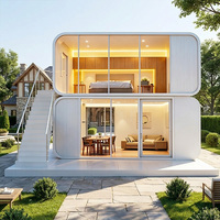Rumah Kabin Apple Modern Prefabrikasi dengan Kontrol Cerdas untuk Penggunaan Proyek Hotel Mewah