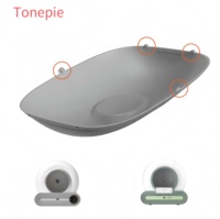 Tapis de litière pour chat en silicone Tonepie Ti+ - Accessoire de remplacement imperméable pour litières auto-nettoyantes faciles à utiliser