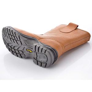 <span class=keywords><strong>Botas</strong></span> de seguridad para el <span class=keywords><strong>trabajo</strong></span> para hombre, zapatos de piel auténtica de corte alto, color Naranja, alta calidad - Product Image 4