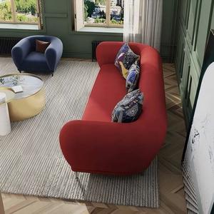 Combinación colorida Apartamento Sofá de gama alta, Castillo de Roch, Francia Color Contrastante Globo aerostático Viajero Arte Diseño Sofá - Product Image 2