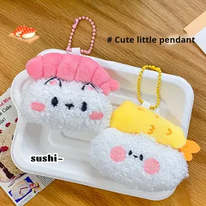 Lindo y Pequeño Llavero de Peluche con Figura de Niña, Diseño de Bola de Arroz y Sushi, con Cadena de Cuentas, Colgante <span class=keywords><strong>para</strong></span> Bolso, Accesorio Básico Ligero <span class=keywords><strong>para</strong></span> <span class=keywords><strong>Boda</strong></span> - Product Image 4