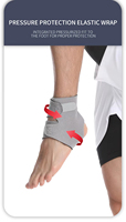 Attelle de soutien de la cheville en néoprène respirante réglable et écologique nouveauté pour la course d'hiver et la Protection contre les entorses de basket-ball