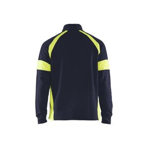 BLAKLADER-Sweat-shirt 355011588933M avec panneaux haute visibilité Bleu marine/jaune-EAN 7330509775233 WORK HOODIES - Product Image 2