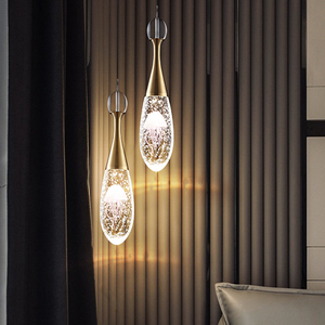 Factory Supply Blue Nordic Pendant Lighting Wedding Modern Luxury Crystal Glass Led Gold <b>Light</b> <b>Chandelier</b> - Product Image 5