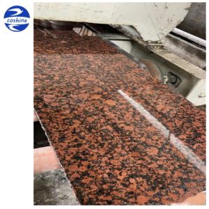 Buen precio barato Azulejos de granito rojo <span class=keywords><strong>Carmen</strong></span>, bloques de granito rojo rubí, Granito de dragón rojo real Granito marrón oscuro Báltico - Product Image 4