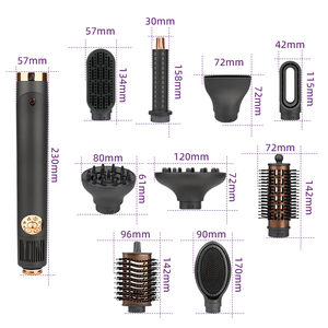 Brosse à air chaud professionnelle en une étape 7 en 1 personnalisée de marque privée peigne lisseur bigoudis <span class=keywords><strong>auto</strong></span> brosse sèche-cheveux - Product Image 5