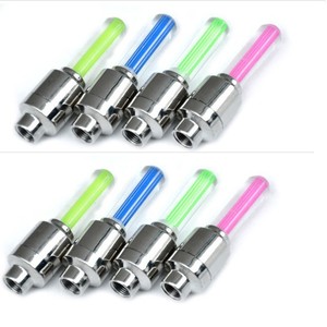 Bouchons de valve de pneu en plastique ABS avec lumière LED super brillante pour voiture, vélo, moto - Conduite nocturne, batterie intégrée - Product Image 3