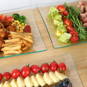 3 confezioni vassoio da portata <span class=keywords><strong>in</strong></span> <span class=keywords><strong>vetro</strong></span> con supporto <span class=keywords><strong>in</strong></span> acrilico, grandi alzate per cibo per tavolo da Buffet, piatto di Catering per feste - Product Image 6