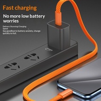 Cable de Carga Rápida y Transferencia de Datos USB C a C de 3A y 60W, con Trenzado de Nailon, para iPhone, Samsung, Android e iOS
