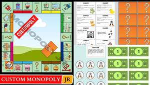 Jeu de société anglais personnalisé pour enfants : <span class=keywords><strong>Monopoly</strong></span> - Tour du monde des propriétés - Jeu de cartes familial amusant - Product Image 5