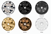 Jantes en alliage d'aluminium forgé 18-22 pouces, style rétro, finition polie, 5 trous, haute performance, pour véhicules de luxe