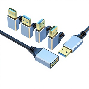 Câble d'extension <span class=keywords><strong>USB</strong></span> 3.0 mâle-<span class=keywords><strong>femelle</strong></span> en alliage d'aluminium pour clavier d'ordinateur portable, souris, clé <span class=keywords><strong>USB</strong></span> et chargement - Product Image 1
