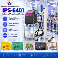 Imprimante jet d'encre UV IPS-6401 pour codes QR, 300 DPI, machine d'impression UV monocouche, machine de codage par lots industrielle, PIJ CMYK Blanc