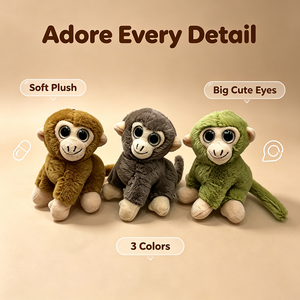 Llavero <span class=keywords><strong>de</strong></span> peluche <span class=keywords><strong>de</strong></span> <span class=keywords><strong>mono</strong></span>, suave y adorable, para bolsos, mochilas, carteras y fundas <span class=keywords><strong>de</strong></span> teléfono, colgante decorativo. - Product Image 3