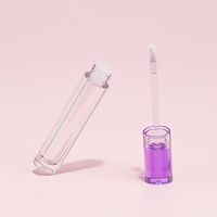 Gloss à lèvres violet violet Choebe personnalisé 4 ml, avec bouchon à vis, sans BPA, contenants cosmétiques en plastique avec impression sérigraphique