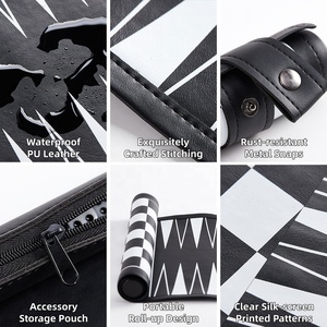 Set Regalo per l'Educazione Precoce, Set Premium di Backgammon e <span class=keywords><strong>Scacchi</strong></span> Artigianale, Leggero e Durevole, con Borsa Porta Accessori - Product Image 3