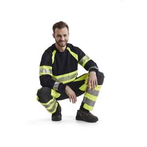 BLAKLADER - 158715123389D92 Pantalones multinorm inherentes con elástico Hi-vis Amarillo/Azul marino ROPA DE TRABAJO RESISTENTE A LLAMAS - Product Image 4