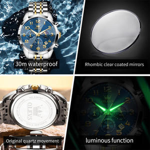   Reloj Cronógrafo para Hombre 3676 ODM, de Lujo, con Logotipo Personalizado OEM, Esfera Luminosa, Resistente al Agua, Multifuncional, Clásico, con Calendario - Product Image 5