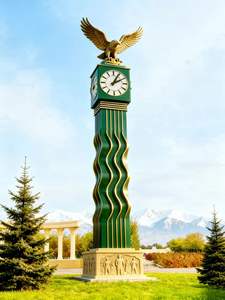 Horloge de paysage extérieure personnalisée à quatre faces, haute précision, pour la décoration et la synchronisation des rues, des gares et des bâtiments publics - Product Image 5