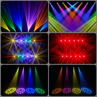 Projecteur Beam Mobile 150W 18 Prismes Mini Spot Arc-en-ciel RGBW pour Événements DJ et Scène avec Contrôle Sonore DMX512