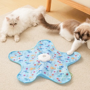 ของเล่นแมวแบบคลาสสิกเป็นมิตรกับสิ่งแวดล้อม ของเล่นอัตโนมัติแบบซ่อนหา ทนทานต่อการกัด ของเล่นพลาสติกและโพลีเอสเตอร์แบบอินเทอร์แอคทีฟ ช่วยลดความวิตกกังวล - Product Image 1