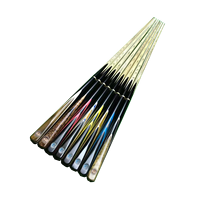 Queue de billard de snooker artisanale de haute qualité, joint 3/4, 10 mm, en frêne et ébène, Omin, monobloc, 147 cm, 18 oz
