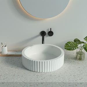 Cuenco de hormigón hecho a mano, lavabo de Color rosa - Product Image 5