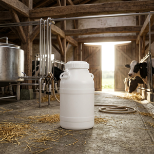 Bidón de Plástico HDPE de Grado Alimenticio LAR BI472 de 26L, Barril Cilíndrico para Almacenamiento de Alimentos y Líquidos - Product Image 3