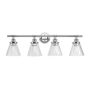 Wholesale Makeup Light Modern Interior Wall Light Mounted <strong>Lamp</strong> Glass <strong>Shade</strong> Brushed Nickel Finish <strong>Bathroom</strong> Room - Product Image 3
