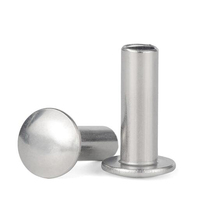 6mm 8mm Acier Inoxydable SS SUS AISI ANSI 304 316 316L A2 A4 70 80 Finition Polonaise Plaine Tête Ronde Rivet Semi Tubulaire DIN6791