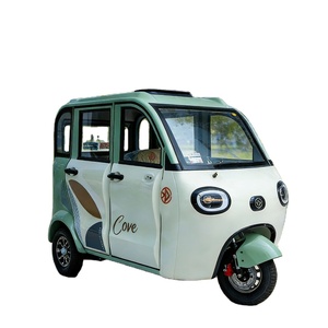 Triciclo Eléctrico Solar para Adultos, Scooter de Movilidad BAIMA de 3 Pasajeros, Batería de Plomo-Ácido, Motor de 650W, Vehículo Cerrado de Nueva Energía - Product Image 1