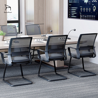Chaise de bureau confort moderne avec accoudoirs ergonomiques Chaise d'ordinateur d'affaires en plastique Caractéristiques réglables