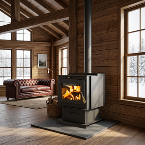 Estufa <span class=keywords><strong>de</strong></span> <span class=keywords><strong>Leña</strong></span> <span class=keywords><strong>de</strong></span> Estilo Americano Clásico 2026, Chimenea <span class=keywords><strong>de</strong></span> Calefacción Interior sin Humo, Estufa <span class=keywords><strong>de</strong></span> <span class=keywords><strong>Leña</strong></span> para Villa <span class=keywords><strong>de</strong></span> Acero Duradero sin Humo - Product Image 1